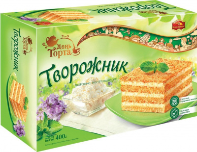 торт творожник